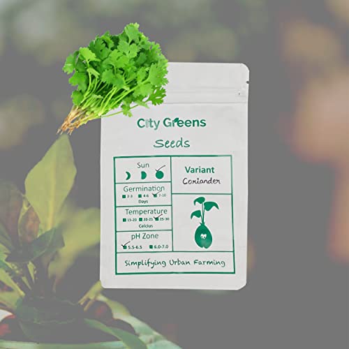 City Greens Coriander (Dhaniya) Vegetable Seeds For Home Garden/Gardening – Total 30 Gms (approx. 4500 seeds). City Greens Coriander (Dhaniya) Vegetable Seeds For Home Garden/Gardening – Total 30 Gms (approx. 4500 seeds).