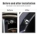 HUIANTS for Chrysler 300/C/ 300S Black Metal Tire Valve Stem Cap Covers Air Valve Cap Set Dust Proof Leak-Proof Air Cover Logo Styling Car Accessories(Pack of 5)