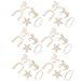 SEWACC 36pcs Unfinished Wooden Horse Cutouts Wood Discs Slices Horse Horseshoes Star Animal Shaped with Rope for Home DIY Handicraft Birthday Party Favors Horse Party Decorations