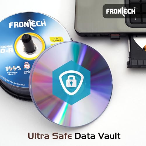 Frontech Blank DVD-R 4.7 GB 16X Speed Digital Disk - Pack of 50, Professional DVD with Advanced German Technology (DVD-0003) - Image 6
