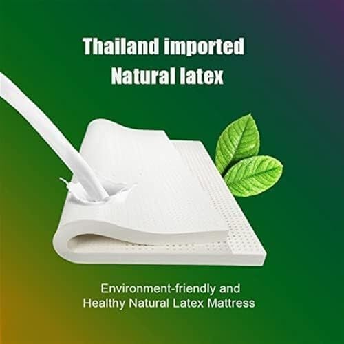 Organic Latex Mattress Topper King (3in) | Natural Orthopedic Support | Eco-Friendly White Latex Foam Topper for Ultimate Comfort and Sleep Quality