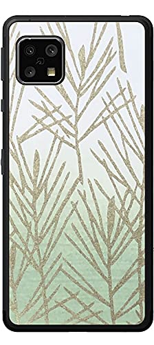 ClearView(クリアビュー) シャープ AQUOS sense4 / sense4 lite / sense4 basic 用 背面 保護 フィルム 和柄プリント 抹茶ぼかし 松 唐紙 デザイン