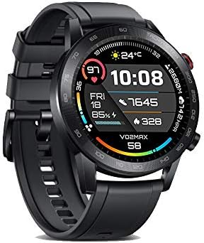 Sainshoes Honor Magicwatch 2 Fitness Activity Smartwatch, 455mAh Longer Lasting 2 Weeks Battery Life, Waterproof Sportwatch, Compatible with iPhone and Android, 46mm, 1.39 inches AMOLED Screen, Black