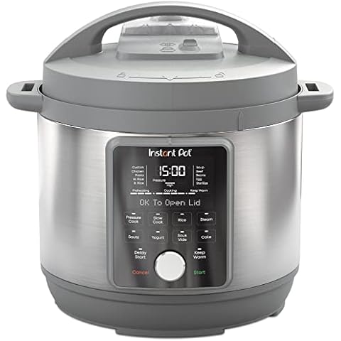 Instant Pot Duo Plus, 6-Quart Whisper Quiet 9-in-1 Electric Pressure Cooker, Slow Rice Steamer, Sauté, Yogurt Maker, Warmer & Sterilizer, Free App with 800+ Recipes, Stainless Steel Cover
