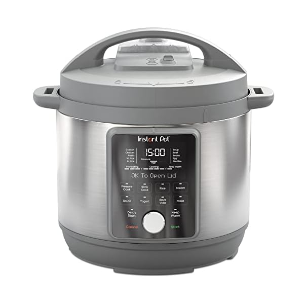 Instant Pot Duo Plus, 6-Quart Whisper Quiet 9-in-1 Electric Pressure Cooker, Slow Rice Steamer, Sauté, Yogurt Maker, Warmer & Sterilizer, Free App with 800+ Recipes, Stainless Steel