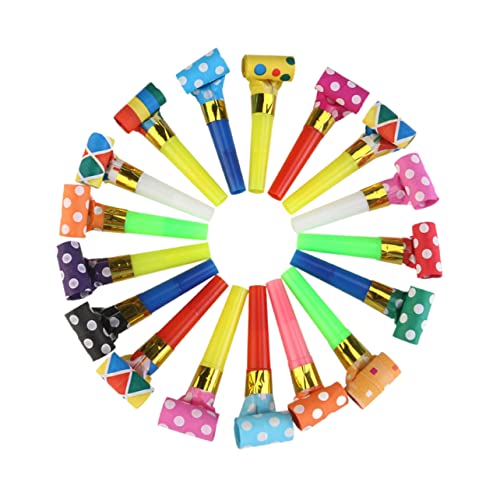 LRXIYODE 50 Piezas Soplado Silbatos De Fiesta Juguetes Para Fiestas Infantiles Silbatos De Animación Accesorios De Animación Para Generador De Ruido Para