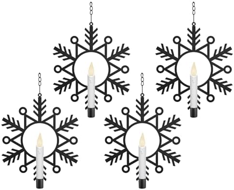 Xodus Innovations CW1510A 4 Battery Powered Metal Snowflake Windo...