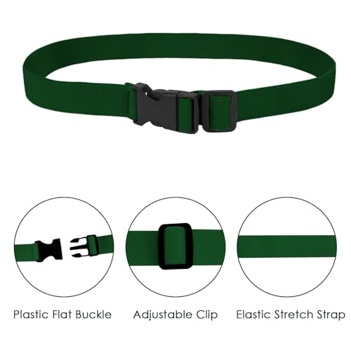 4 Pack Kids Elastic Adjustable Belts, Stretch Belts with Black Buckle for Pants Jeans, Skinny Waist Belt for Boys Girls2