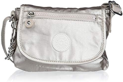 Kipling Sabian Mini Crossbody Bag-Small Cross Body Purse, Metallic Glow, 7.75"L x 5.75"H x 3.5"D
