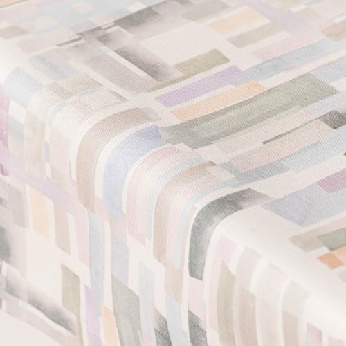 Chemin de table lavable Denise Soft aquarelle pastel pour table basse