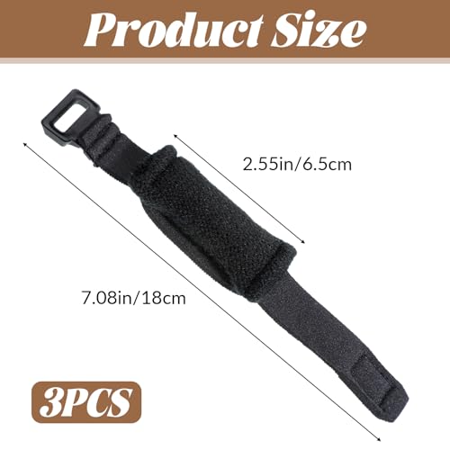 Image of 3 Pcs Guitar String Dampener, Guitar Fret Mute Wrap, Bass String Muter Bass Muffler Silencer Damper Strap Adjustable Guitars Strings Dampener, Guitars Accessories