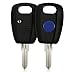 Produktbild kwmobile Autoschlüssel Hülle kompatibel mit FIAT 1-Tasten Autoschlüssel - Silikon Schutzhülle Schlüsselhülle Cover in Schwarz