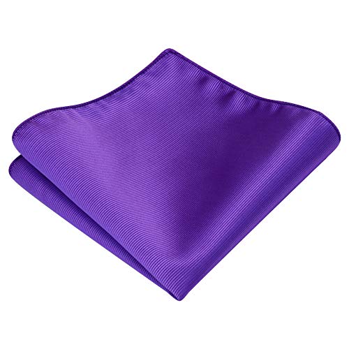 Image of GUSLESON 3.15 inch(8cm) Solid Color Necktie and Pocket Square Cufflinks Sets For Men + Gift Box