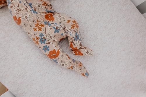 Image of Copper Pearl Zip-Up Footie Baby Pajamas - Soft Newborn Onesies for Boys & Girls, Tag-Free with Two-Way Zipper Baby Sleepers for Newborn - 24 Months, Eden