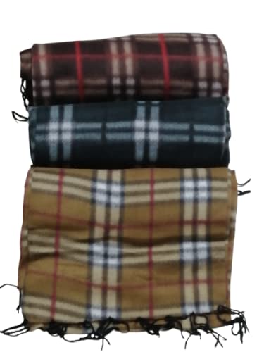 tubination combo of Men's and Women's casual extra soft and warm woolen mufflers pack of 3-picture-21