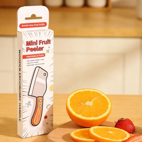Cortacarne pequeño con mango de madera y acero inoxidable para pan 4