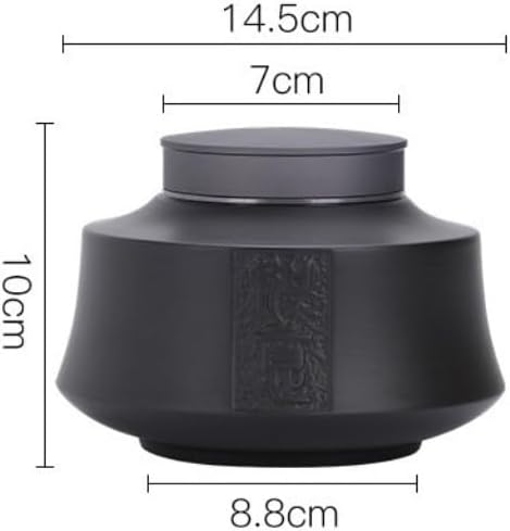 SONGCHAO Sugar Jar Bulk Tea Storage Jar Household Purple Sand Ceramic Sealed Canned Tea Jar Chinese Storage Jar Large Tea Box Tea Canister (Color : C)