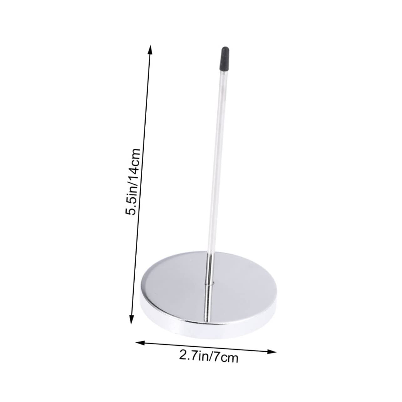 Housoutil 5Pcs Silver Receipt Holder Spike Memo Holding Forks for Restaurant Office and Bar for Organizing Bills Checks and Notes Desktop