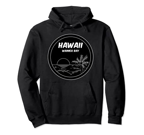 Hawaii Aloha Beach Surf Waimea Bay souvenir holiday vacation Sudadera con Capucha