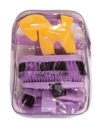4Horses Kinder Putzrucksack für Pferdepflege geräumiger Rucksack zur Aufbewahrung von Bürsten und Zubehör ideal für Nachwuchsreiter Stall und Reitunterricht