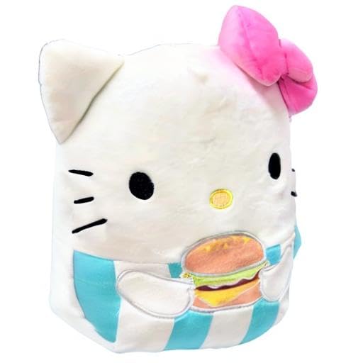 Amazon.com: Squishmallows 8/'' Hello Kitty with Hamburger