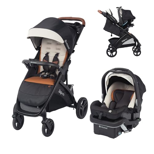 Image of Baby Trend Tango PRO Travel System with Secure-Lift Infant Car Seat, Dash Tan