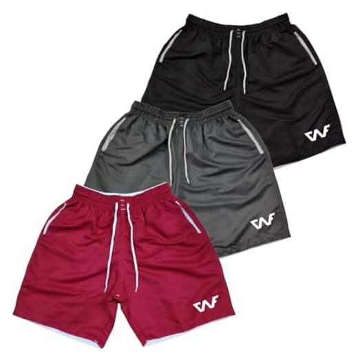 Kit 3 Short Masculino Praia Piscina Academia Passeio Tactel Reforçado (BR, Alfa, GG, Regular, Regular, VNF-PTO/CZA/VERM)