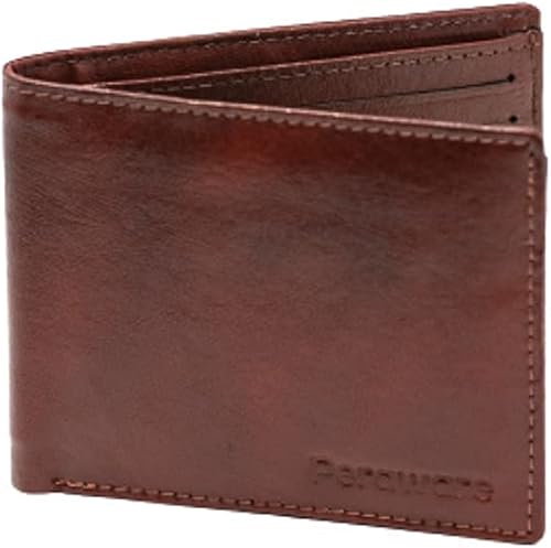 Miniatura 2 de Billeteras de cuero genuino para hombre Cartera delgada plegable con bloqueo RFID Cartera de cuero genuino con bolsillo frontal Billetera