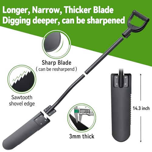 Spade Shovel with D Handle