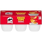 Pringles Potato Crisps Chips, Lunch Snacks, Snack Cups, Original, 8oz Tray (12 Cups)