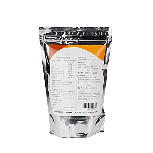Image of Malikaz' The Royale Taste Roasted Flax | Alsi Seed Powder, 500g | Omega-3 Rich Superfood | 100% Natural | No Additives | Powdered Roasted Flax Seeds | Flax Meal | (Pack of 3)