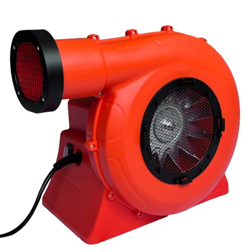 Air Blower, 1100Watt/1.5HP Powerful Bounce House Blower, Portable Fan Pump Commercial for Large Inflatables, Water Slides, Castle, Jump Slides, Holiday Decorations