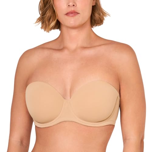 Image of DELIMIRA Women's Underwire Contour Multiway Full Coverage Strapless Bra Plus Size