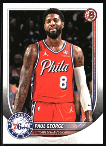 2025-26 BOWMAN #154 PAUL GEORGE PHILADELPHIA 76ERS BASKETBALL OFFICIAL TRADING CARD OF NBA