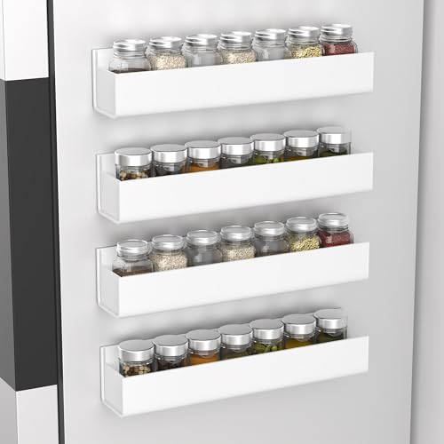 PMMASTO Adhesive Acrylic Spice Rack Organizer for Wall with Nano Double Sided Tape, Spice Shelf Organization for Kitchen - Additional View