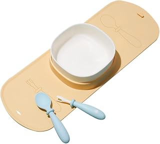 Totority 1 Conjunto De Talheres Conjunto Terno Infantil Kit De Bebê Crianças Terno Ternos De Bebê Crianças Placemat Pp Comida Auxiliando Tigela Crianças Talheres Tigela De Alimentação Com