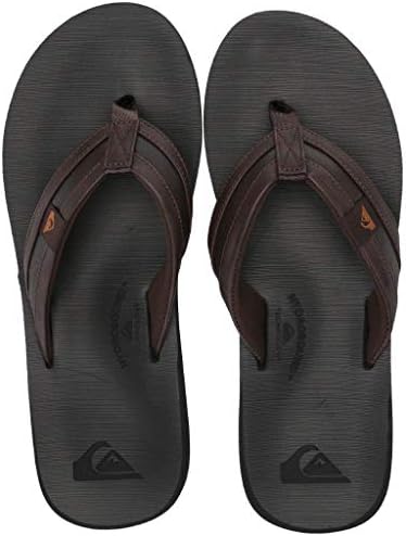 Quiksilver mens Carver Squish Flip Flop, Brown/Black/Brown, 14 US | Image 5