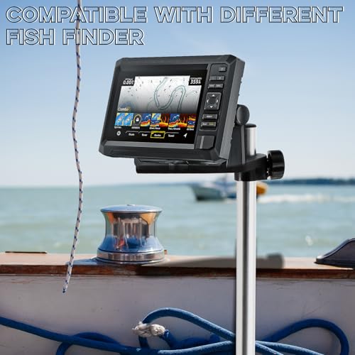 Image of Portable Transducer Mount, 360 Adjustable Rotatable Fish Finder Mount, Transducer Mounting Bracket for Boat Canoe Kayak