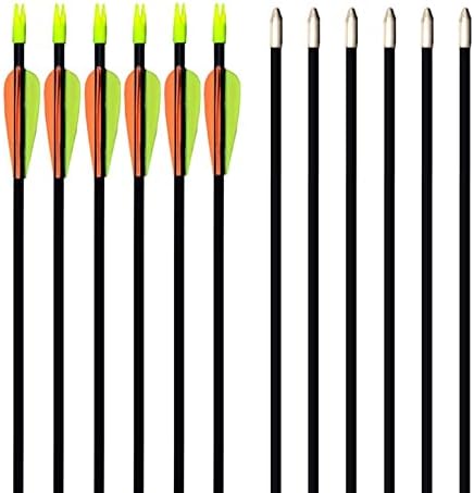 GPP 28-inches Fiberglass Archery Target Arrows – Practice Arrow or Youth Arrow for Recurve Bow GPP 28-inches Fiberglass Archery Target Arrows – Practice Arrow or Youth Arrow for Recurve Bow