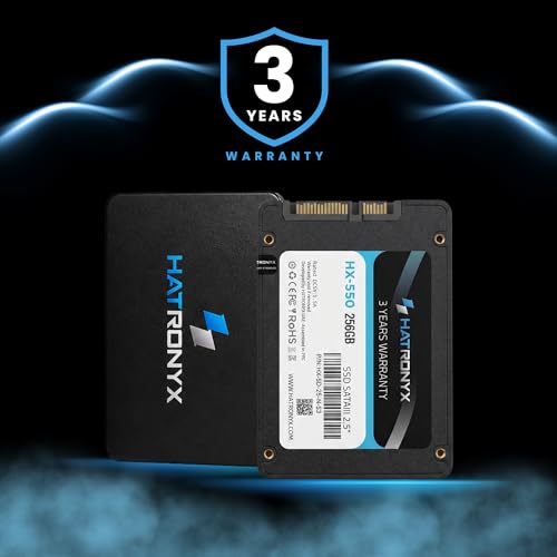 Image of HX-550 256GB 2.5 Inch SATA III Internal SSD with Micron 3D NAND | Up to 560MB /s Read & 518MB /s Write | High Speed SSD for Laptop Desktop Upgrade | 3+3 Year's Extended Warranty