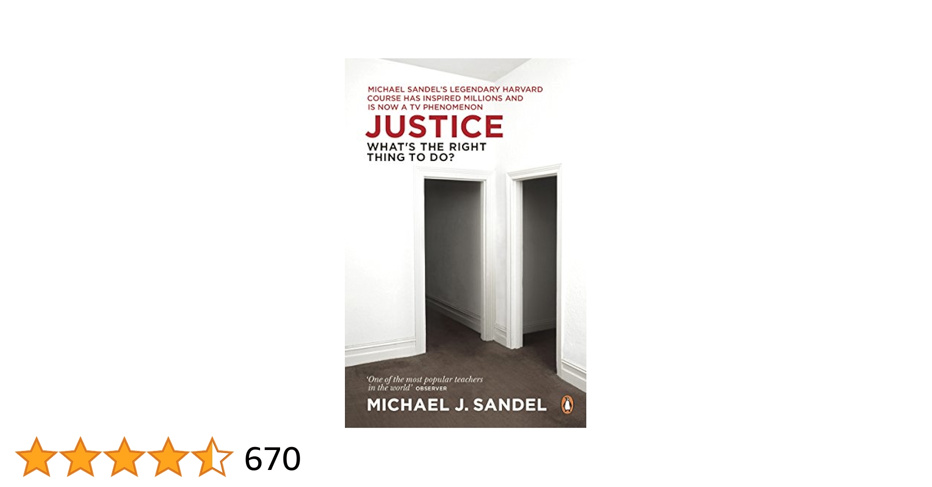 Justice: What's the Right Thing to Do?: Michael J. Sandel