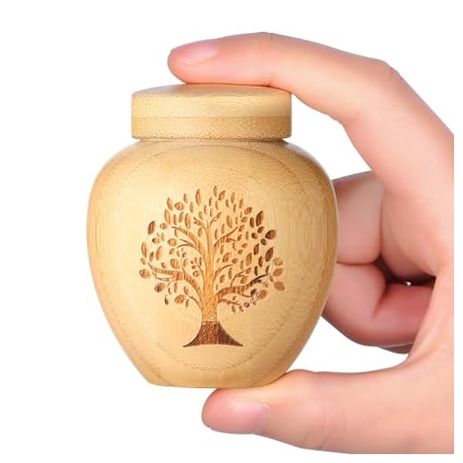 Handcrafted Mini Bamboo Urn for Ashes