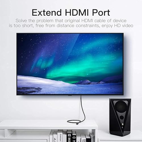 Image of 100FIT 3 Feet High Speed Gold Plated HDMI Male to Female Extension Cable (1.5M Black)