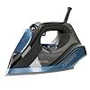 Black+Decker BXIR2801E - Ferro da stiro a vapore, 2800 W, ceramica, 180 g/min di vapore, vapore continuo a 45 g/min, funzione autopulente, doppio filtro anticalcare, spegnimento automatico, blu, oro