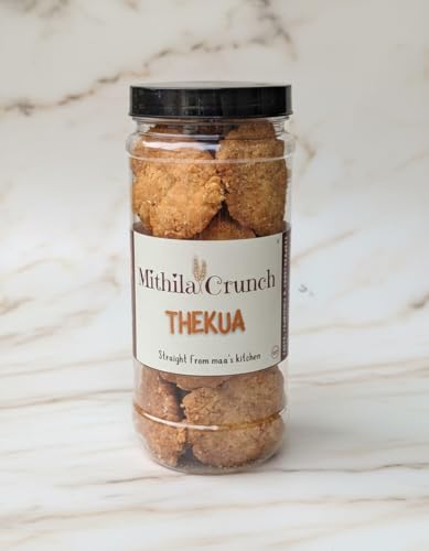 Image of Mithila Crunch Thekua (Khajuriya) - Traditional Homemade Bihari Sweet Snack | Authentic | Tea Time Snack | Festive Treat