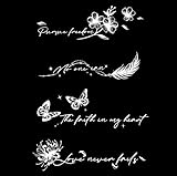 ✿[Facile da applicare] Rimuovere la pellicola trasparente, applicare il tatuaggio sulla pelle pulita e asciutta, tamponare il tatuaggio con un tovagliolo di carta umido, rimuovere la carta e lasciare asciugare il tatuaggio. È semplice!
