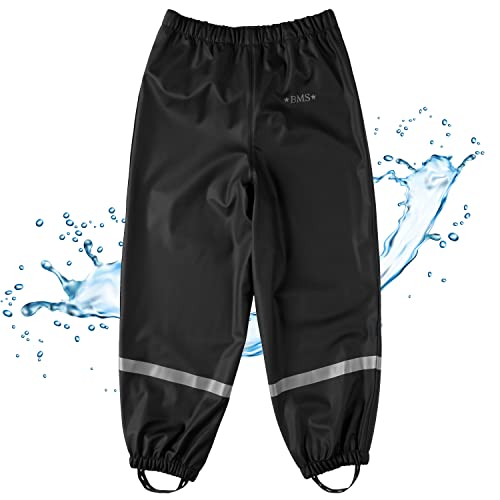 BMS Regenbundhose 100% wasserdicht für Kinder schwarz 92