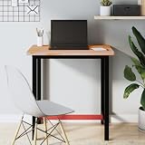 Générique Schreibtischplatte, 80 x 55 x 2,5 cm, aus massivem Buchenholz, vielseitige Tischplatte für Büro, Schreiben, Computer oder Esszimmer, glatte Oberfläche, leicht zu reinigen