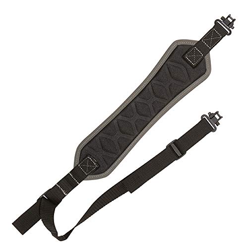 Allen Company Ruger Padded 10/22 Sling With Swivels By Allen, Lightweight, Non-Slip Grip, Heavy Duty 500 Lbs Break Strength Swivels, 1 Inch Web Strap, Black/Gray, One Size #TOP1