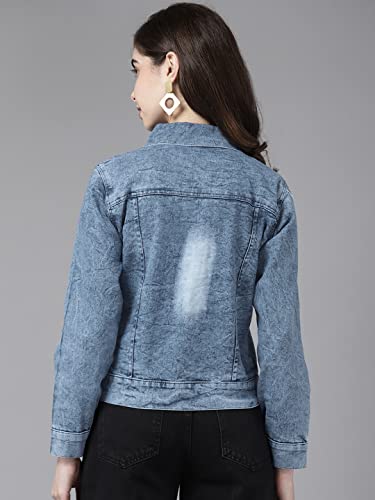 Image of Aarika Women's Denim Regular A-Line Coat